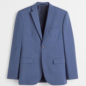 H&M Mens Slim Fit Blue Blazer